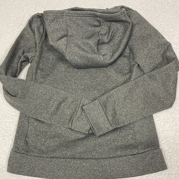 Nike drifit grey scuba hooded sweatshirt with light blue black swish medium - Picture 7 of 9